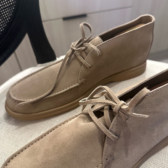 Brunello Cucinelli mid top desert boots in Beige Suede - Picture 8 of 11